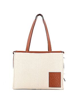Loewe Cushion Tote Anagram Canvas with Leather Small (view 1)