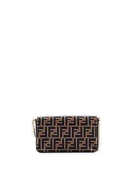 Fendi F is Fendi Envelope Clutch on Chain Zucca Embossed Leather (view 2)