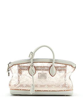 Louis Vuitton Transparence Lockit Handbag Mesh and Leather East West (view 1)
