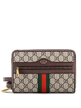 Gucci Ophidia Double Zip Crossbody Bag GG Coated Canvas Small (view 1)