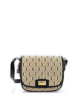 Saint Laurent Flap Satchel Monogram All Over Canvas and Leather Small (view 1)
