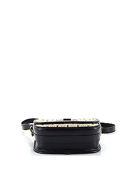 Saint Laurent Flap Satchel Monogram All Over Canvas and Leather Small (view 2)
