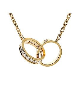 Cartier Love Interlocking Necklace 18K Yellow Gold and Diamonds (view 1)