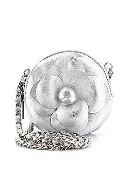 Chanel Camellia Round Clutch with Chain Lambskin (view 1)
