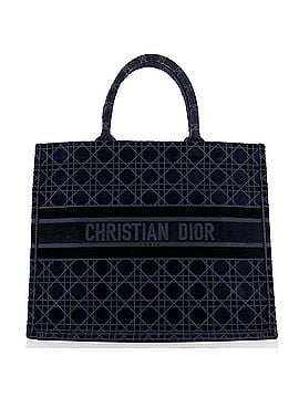 Christian Dior Book Tote Cannage Embroidered Velvet Large (view 1)