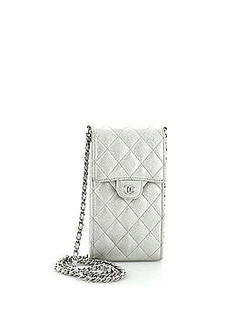 Chanel CC Flap Phone Holder Crossbody Bag Quilted Caviar (view 1)