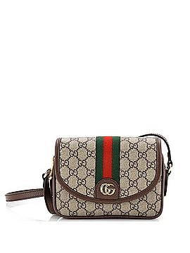 Gucci Ophidia Flap Shoulder Bag GG Coated Canvas Mini (view 1)