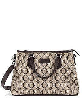 Gucci Convertible Zip Tote GG Coated Canvas Small (view 1)