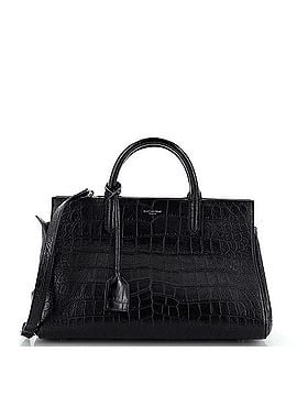 Saint Laurent Rive Gauche Cabas Crocodile Embossed Leather Small (view 1)
