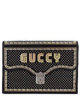 Gucci Key Lock Flap Portfolio Limited Edition Printed Leather (view 1)