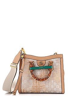 Gucci Diana NM Bamboo Handle Tote Nishijin Silk Textile and Leather Small (view 1)