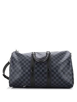 Louis Vuitton Keepall Bandouliere Bag Damier Graphite 45 (view 1)