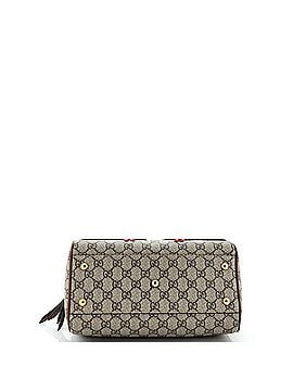 Gucci Convertible Boston Bag Embroidered GG Coated Canvas Small (view 2)