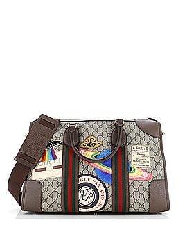 Gucci Courrier Carry On Convertible Duffle GG Coated Canvas with Applique Small (view 1)