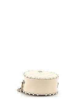 Chanel Round Clutch with Chain Quilted Calfskin with Pearl Detail (view 2)