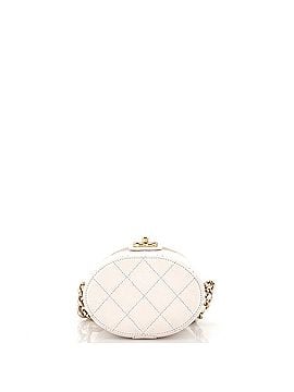 Chanel Resin Elegant Chain Tubular Vanity Case Quilted Lambskin Small (view 2)