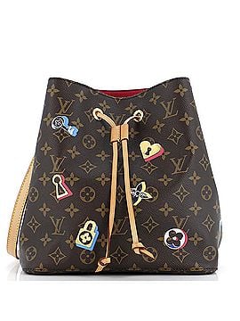 Louis Vuitton NeoNoe Handbag Limited Edition Love Lock Monogram Canvas (view 1)