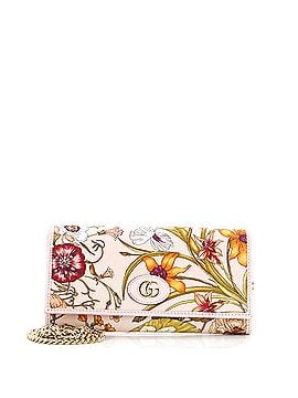Gucci Wallet on Chain Flora Canvas (view 1)