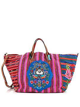 Christian Louboutin Caba Tote Motif Embroidered Jacquard Large (view 1)