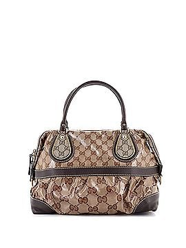 Gucci Sukey Top Handle Satchel GG Coated Canvas Medium (view 1)