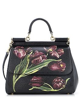 Dolce & Gabbana Miss Sicily Bag Printed Leather Medium (view 1)