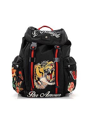 Gucci Techpack Backpack Embroidered Techno Canvas Small (view 1)