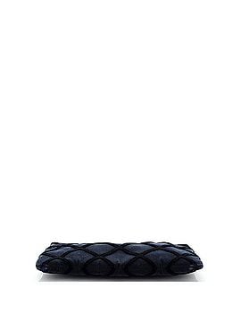Chanel O Case Clutch 3D Quilted Velvet Medium (view 2)
