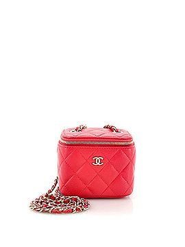 Chanel Classic Vanity Case with Chain Quilted Caviar Mini (view 1)