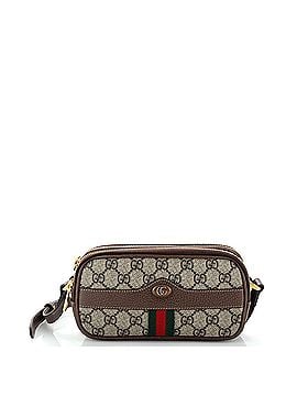 Gucci Ophidia Triple Zip Crossbody Bag GG Coated Canvas Mini (view 1)