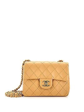 Chanel Vintage Square Classic Single Flap Bag Quilted Lambskin Mini (view 1)