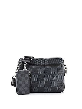 Louis Vuitton Trio Messenger Bag Limited Edition Damier Graphite 3D (view 1)