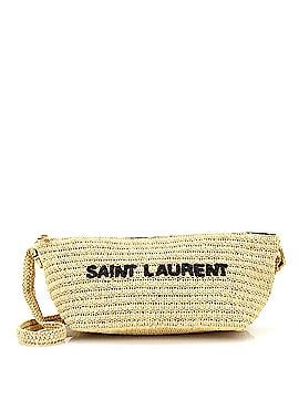 Saint Laurent Tuc Logo Crossbody Bag Woven Raffia (view 1)