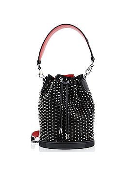 Christian Louboutin Marie Jane Bucket Bag Studded Satin and Leather (view 1)