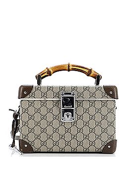 Gucci Bamboo Globe-Trotter Vanity Case GG Coated Canvas (view 1)