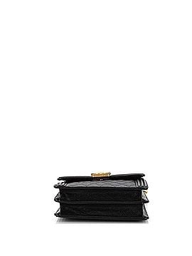 Chanel North South Boy Flap Bag Quilted Caviar Large (view 2)
