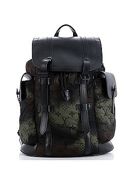 Louis Vuitton Christopher Backpack Limited Edition Camouflage Monogram Nylon with Leather PM (view 1)
