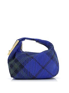 Burberry Peg Handle Bag Knit Check Fabric Mini (view 1)