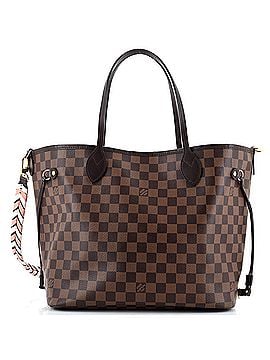 Louis Vuitton Neverfull NM Tote Damier with Braided Detail MM (view 1)