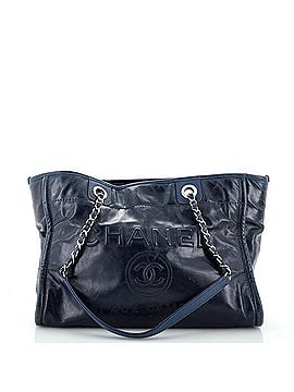 Chanel Deauville Tote Glazed Calfskin Small (view 1)