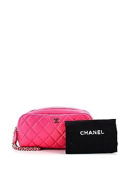 Chanel Double Zip Toiletry Pouch Quilted Caviar (view 2)