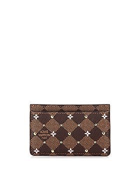 Louis Vuitton Card Holder Flower Printed Studded Damier (view 1)