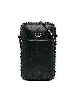 Chanel CC Quilted Lambskin Chain Around Phone Holder (view 1)