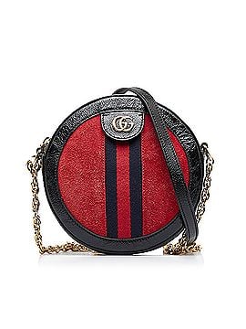 Gucci Mini Suede Round Ophidia Crossbody (view 1)