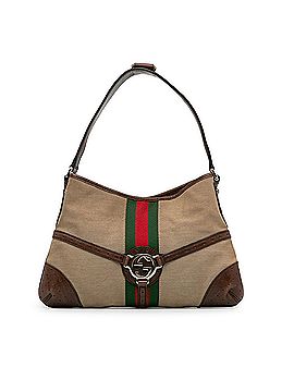 Gucci Canvas Web Reins Hobo (view 1)