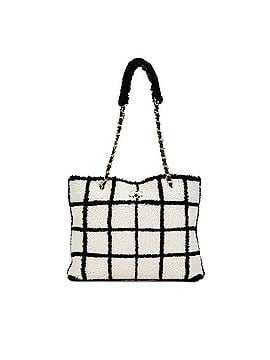 Chanel Grid Shearling Shopping Tote (view 1)