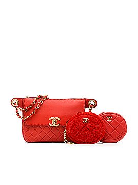 Chanel CC Quilted Calfskin Flap Belt Bag and Coin Purse (view 1)