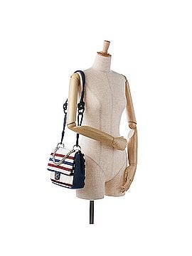 Chanel Jumbo Stripe Jersey Felt and Rope Flap (view 2)