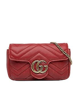 Gucci Super Mini GG Marmont Matelasse Crossbody Bag (view 1)