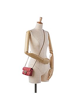 Gucci Super Mini GG Marmont Matelasse Crossbody Bag (view 2)