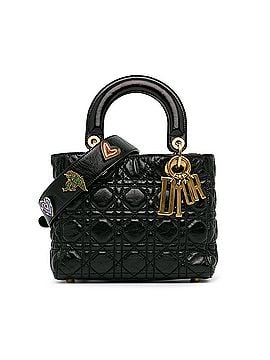 Dior Small Crinkled Patent Cannage Lucky Badges My Lady Dior (view 1)
